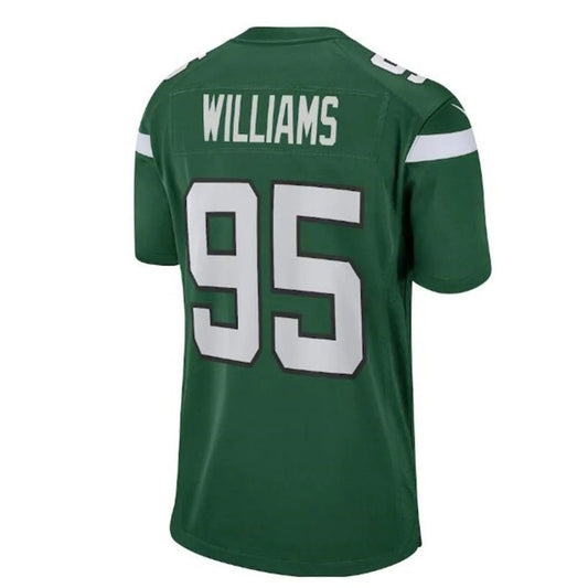 #95 Quinnen Williams Player NY.Jets Gotham Green Game Football Jerseys