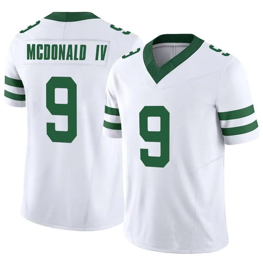 NY.Jets #9 Will McDonald IV Player White Vapor F.U.S.E. Limited Football Jerseys