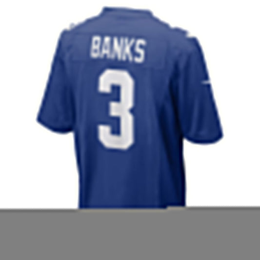 NY.Giants #3 Deonte Banks Game Jersey - Royal American Football Jerseys