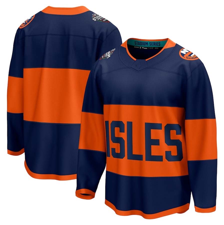 NY.Islanders Fanatics 2024 Stadium Series Breakaway Jersey ¨C Navy Stitched American Hockey Jerseys