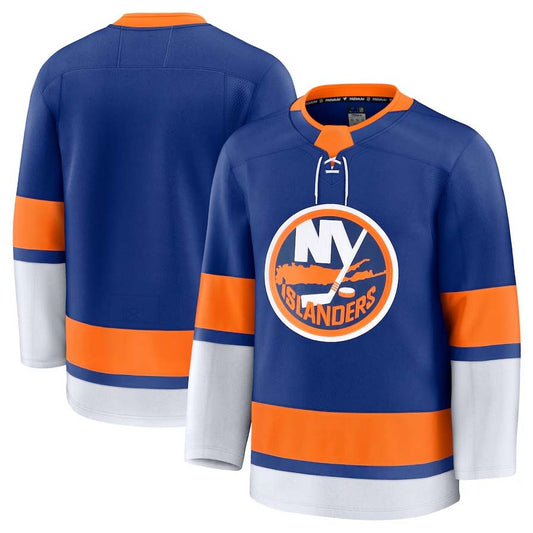 NY.Islanders Fanatics Home Premium Jersey - Royal Stitched American Hockey Jerseys
