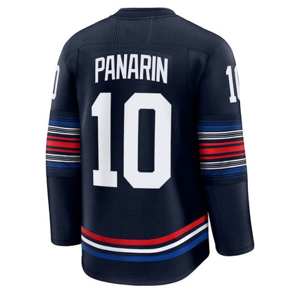 NY.Rangers #10 Artemi Panarin Fanatics Alternate Premium Jersey - Navy Stitched American Hockey Jerseys
