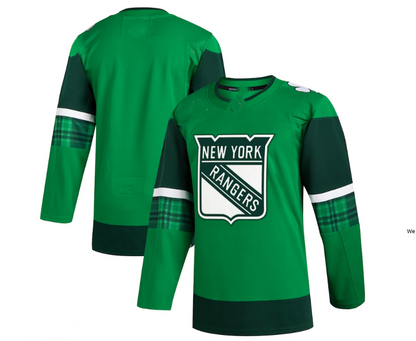NY.Rangers 2023 St. Patrick's Day Primegreen Authentic Jersey - Kelly Green Stitched American Hockey Jerseys