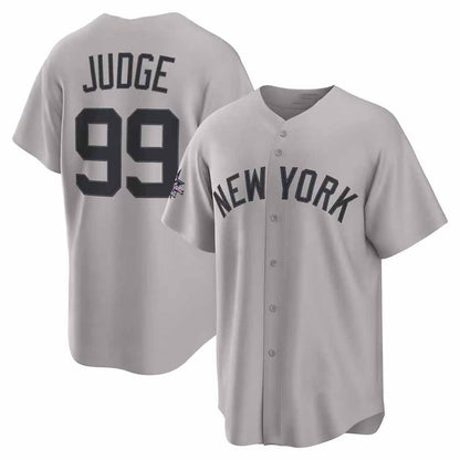 New York Yankees #99 Aaron Judge 2025 All-Star Game Road Limited Player Jersey - Gray Stitched Baseball Jersey