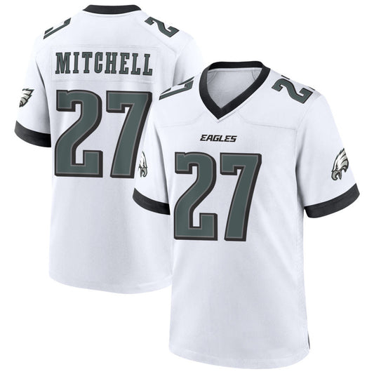 P.Eagles #27 Quinyon Mitchell Player White Home Game Football Jerseys