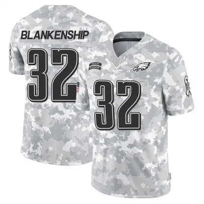 P.Eagles #32 Reed Blankenship Player Arctic Camo Salute to Service Limited Football Jerseys