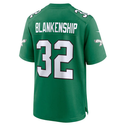 P.Eagles #32 Reed Blankenship Player Kelly Green Home Game Football Jerseys