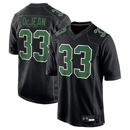 P.Eagles #33 Cooper DeJean Player Black Carbon Kelly Football Jerseys