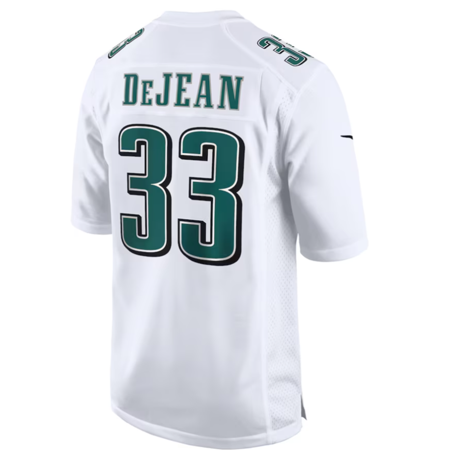 P.Eagles #33 Cooper DeJean Player Tundra White Fashion Game Player Jersey