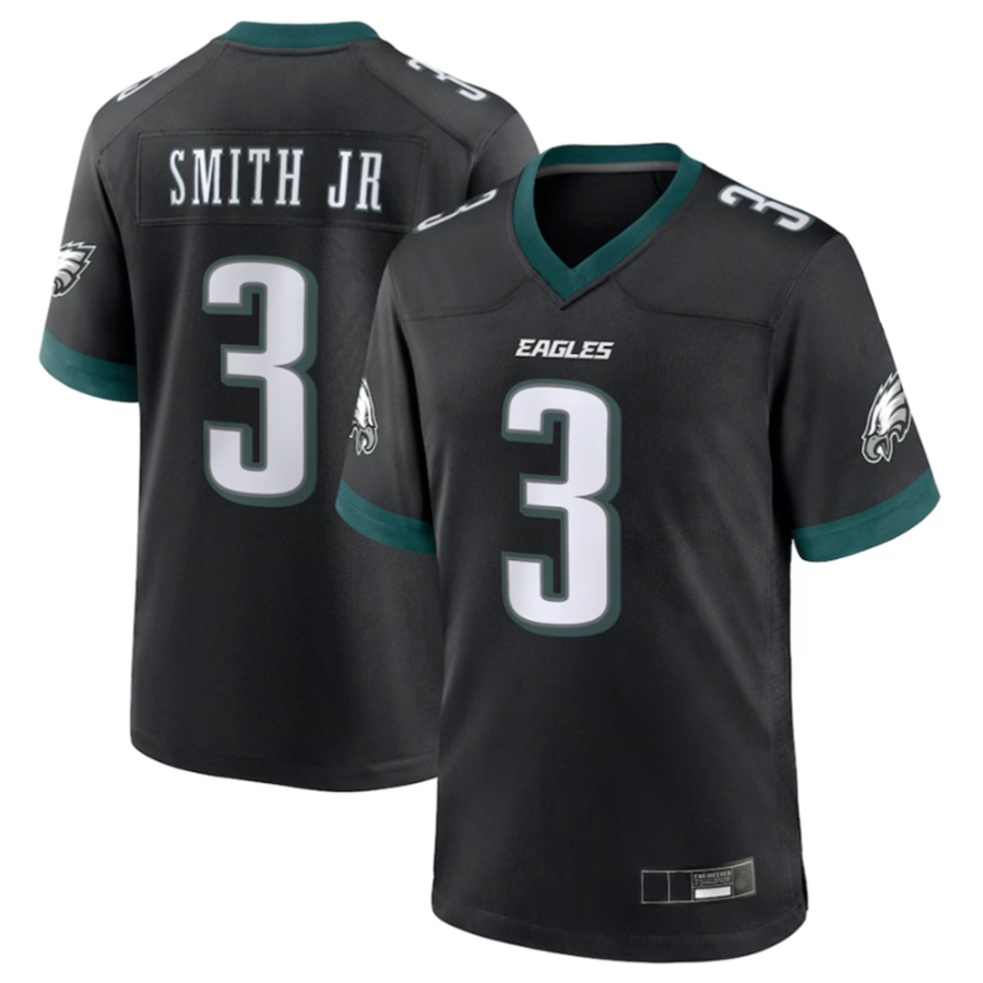 P.Eagles #3 Nolan Smith Player Black Alternate Game Jersey -American Stitched Football Jerseys