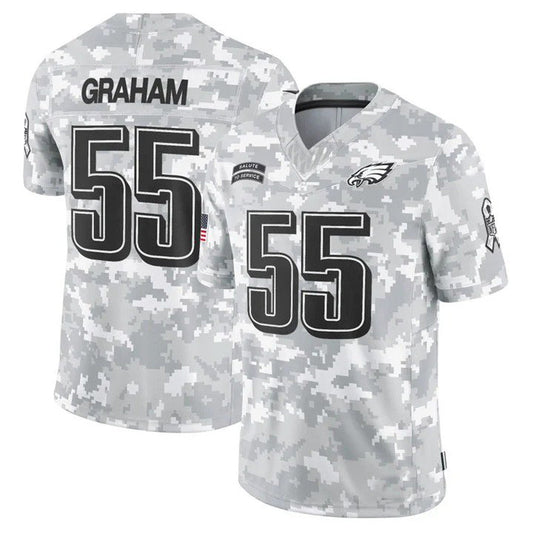 P.Eagles #55 Brandon Graham Player Arctic Camo Salute to Service Limited Football Jerseys