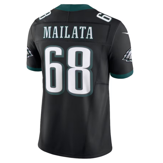 P.Eagles #68 Jordan Mailata Black Alternate Vapor F.U.S.E. Limited Jersey Stitched American Football Jerseys