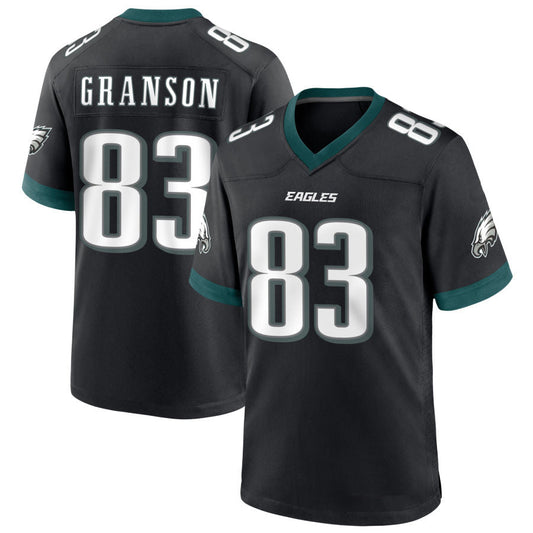 P.Eagles #83 Kylen Granson Player Black Home Game Football Jerseys