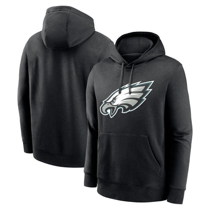 P.Eagles Blank Player Midnight Black Fashion Pullover Hoodie Football Jerseys