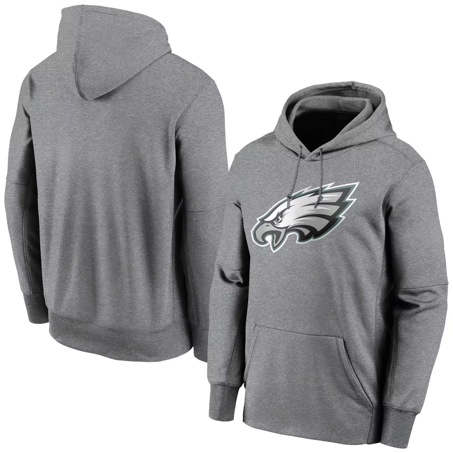 P.Eagles Blank Player Midnight Gray Pullover Hoodie Football Jerseys