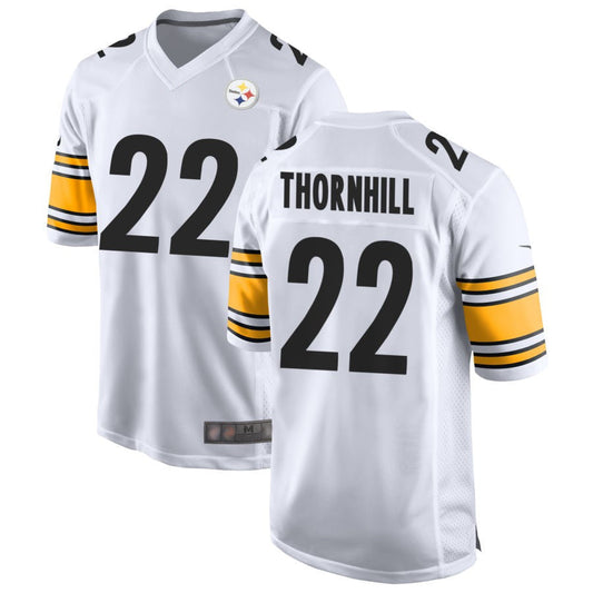 P.Steelers #22 Juan Thornhill Player White Home Game Football Jerseys