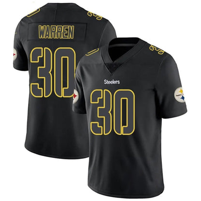 P.Steelers #30 Jaylen Warren Player Black Impact Limited Football Jerseys