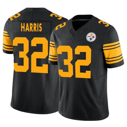 P.Steelers #32 Franco Harris Player Black Vapor F.U.S.E. Limited Football Jerseys