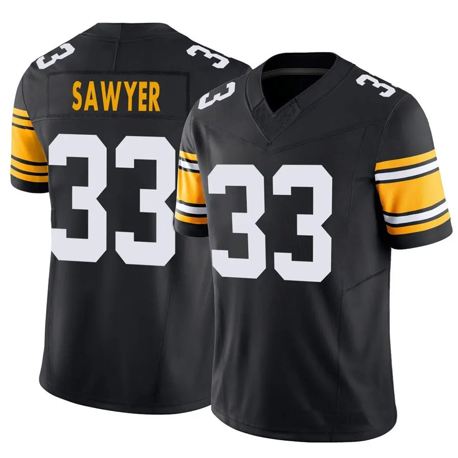 P.Steelers #33 Jack Sawyer Player Black Vapor F.U.S.E. Limited Football Jerseys