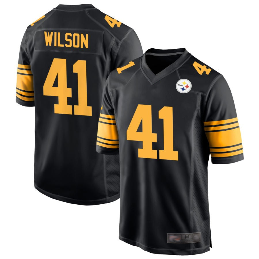 P.Steelers #41 Payton Wilson Player Black Alternate Game Football Jerseys