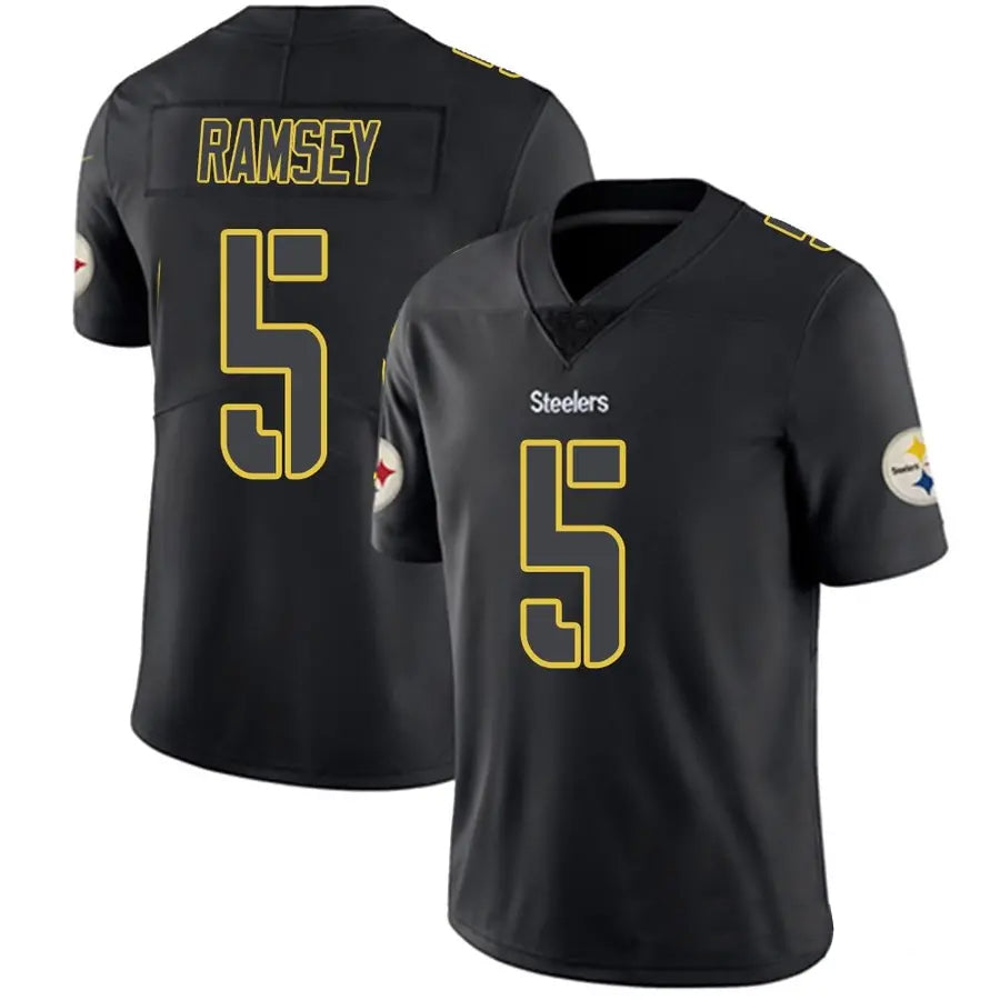 P.Steelers #5 Jalen Ramsey Player Black Impact Limited Football Jerseys