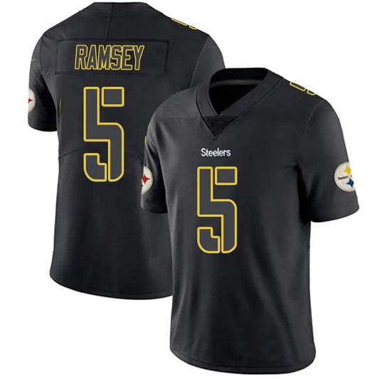 P.Steelers #5 Jalen Ramsey Player Black Impact Limited Football Jerseys