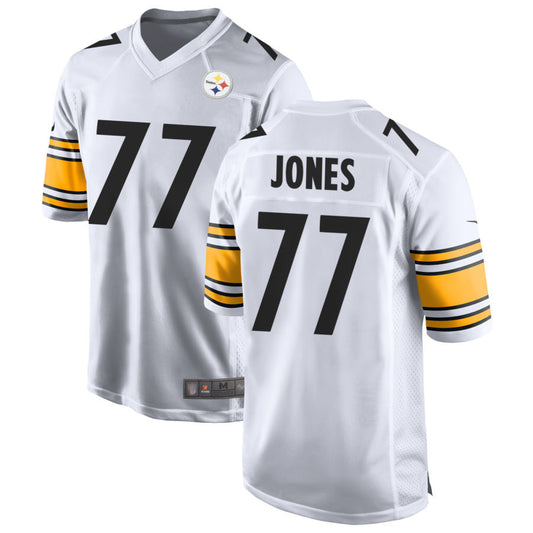 P.Steelers #77 Broderick Jones Player Whtie Game Football Jerseys