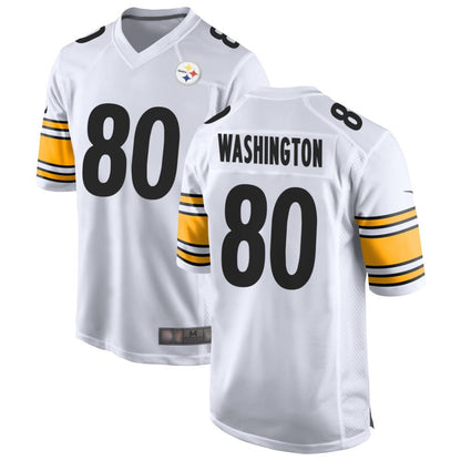 P.Steelers #80 Darnell Washington Player White Home Game Football Jerseys