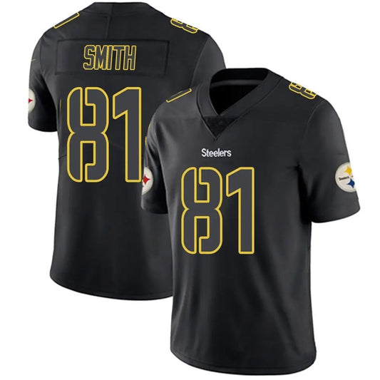 P.Steelers #81 Jonnu Smith Player Black Impact Limited Football Jerseys
