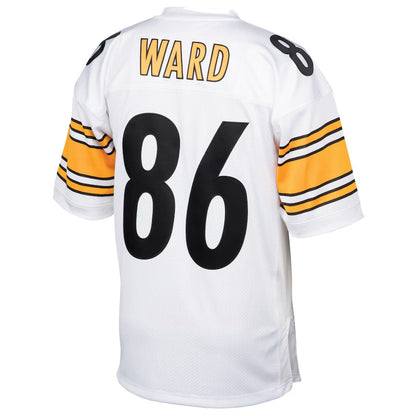 P.Steelers #86 Hines Ward Player Mitchell & Ness White Legacy Football Jerseys