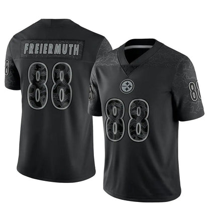 P.Steelers #88 Pat Freiermuth Player Black RFLCTV Limited Football Jerseys