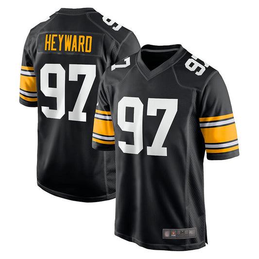 P.Steelers #97 Cameron Heyward Player Black Home Limited Football Jerseys