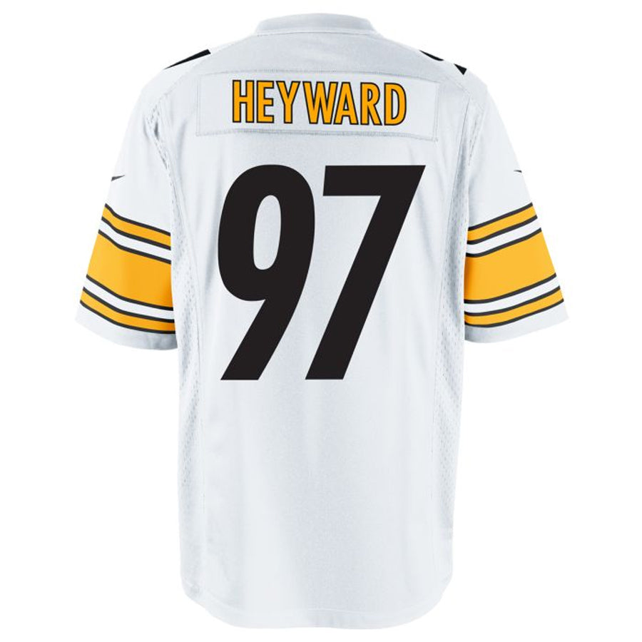 P.Steelers #97 Cameron Heyward Player White Game Football Jerseys