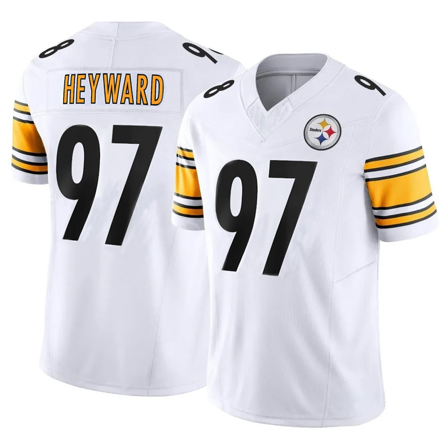 P.Steelers #97 Cameron Heyward Player White Vapor F.U.S.E. Limited Football Jerseys