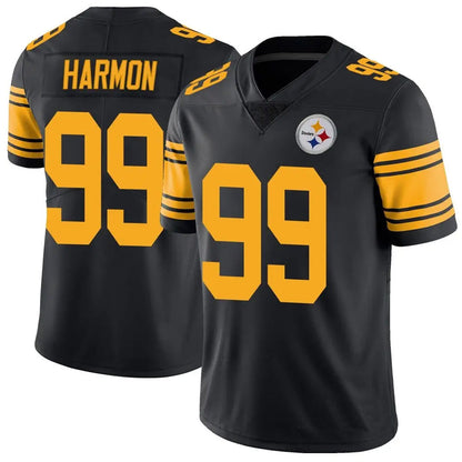 P.Steelers #99 Derrick Harmon Player Black Alternate Vapor F.U.S.E. Limited Football Jerseys