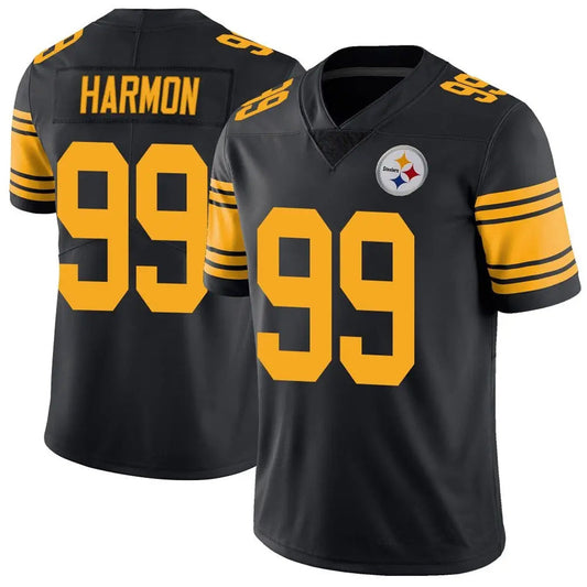 P.Steelers #99 Derrick Harmon Player Black Alternate Vapor F.U.S.E. Limited Football Jerseys