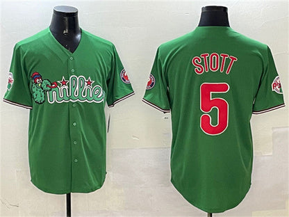Philadelphia Phillies #5 Bryson Stott Green Phanatic Limited Stitched Baseball Jersey