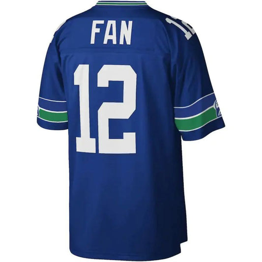 #12 12th FAN Player S.Seahawks Mitchell & Ness Royal Legacy Replica Football Jerseys