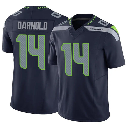 S.Seahawks #14 Sam Darnold Player Navy Vapor F.U.S.E. Limited Football Jerseys