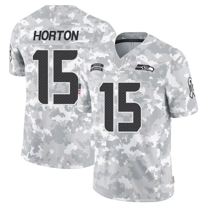 S.Seahawks #15 Tory Horton Player Arctic Camo Salute to Service Limited Football Jerseys