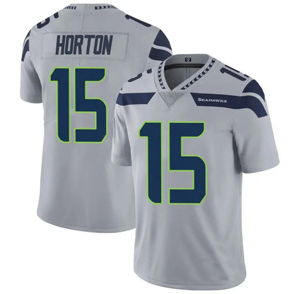 S.Seahawks #15 Tory Horton Player Gray Vapor Limited Football Jerseys