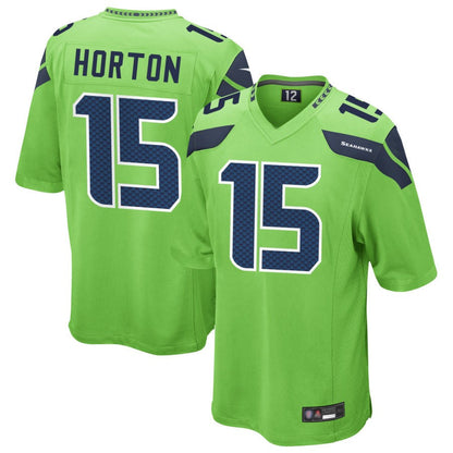 S.Seahawks #15 Tory Horton Player Green Game Football Jerseys