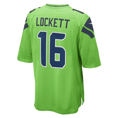 S.Seahawks #16 Tyler Lockett Player Green Home Game Football Jerseys
