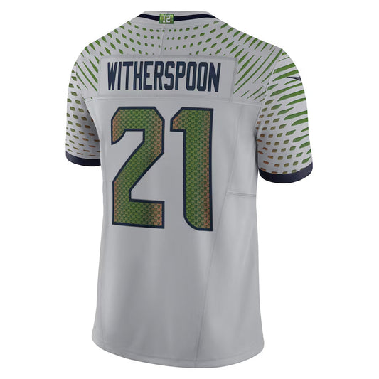 S.Seahawks #21 Devon Witherspoon Player Gray Rivalries Collection Limited Football Jerseys