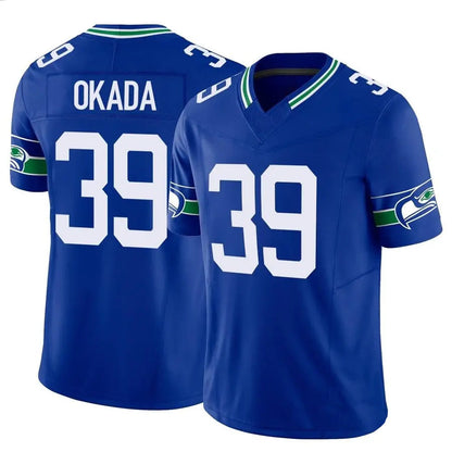 S.Seahawks #39 Ty Okada Player Royal Vapor F.U.S.E. Limited Football Jerseys