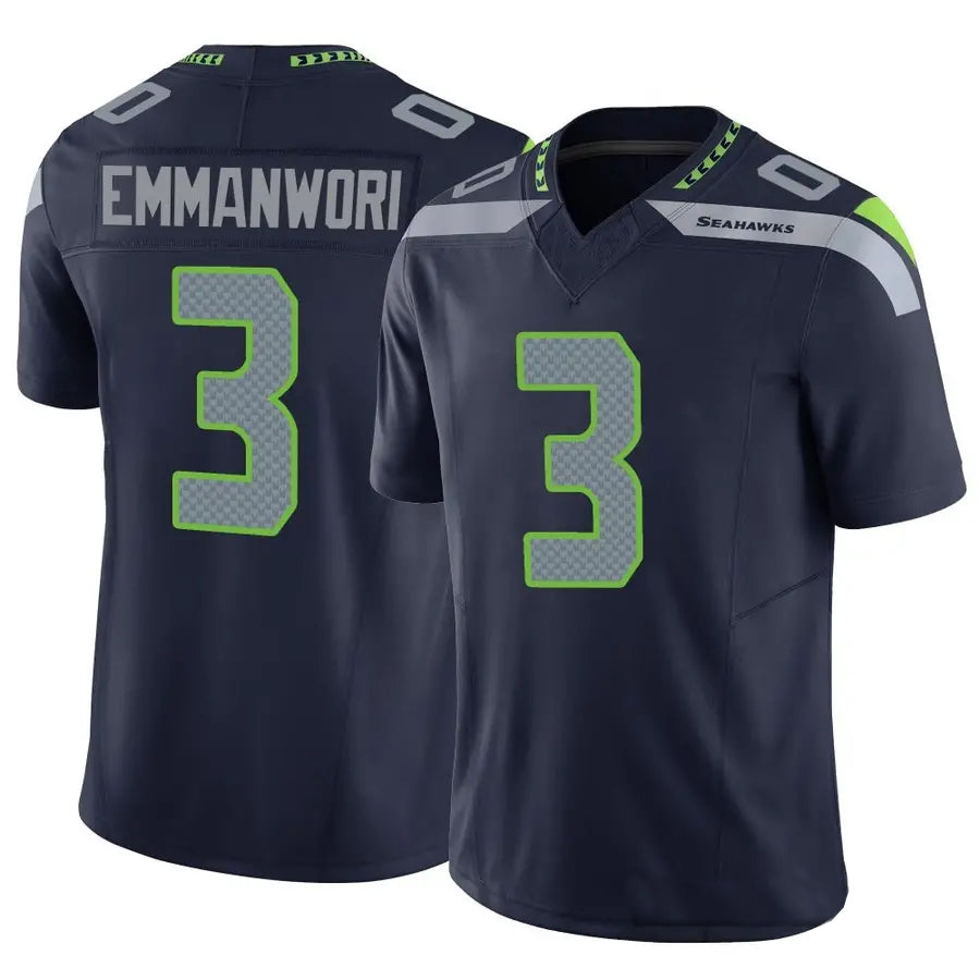S.Seahawks #3 Nick Emmanwori Player Navy Vapor F.U.S.E. Limited Football Jerseys