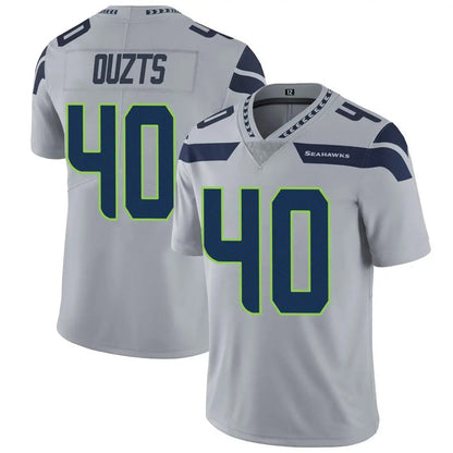 S.Seahawks #40 Robbie Ouzts Player Grey Vapor Limited Football Jerseys