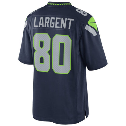 S.Seahawks #80 Steve Largent Player Navy Home Game Football Jerseys