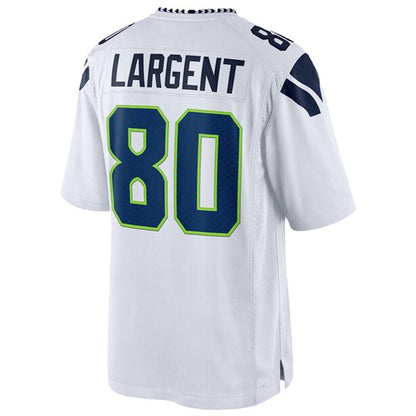 S.Seahawks #80 Steve Largent Player White Home Game Football Jerseys