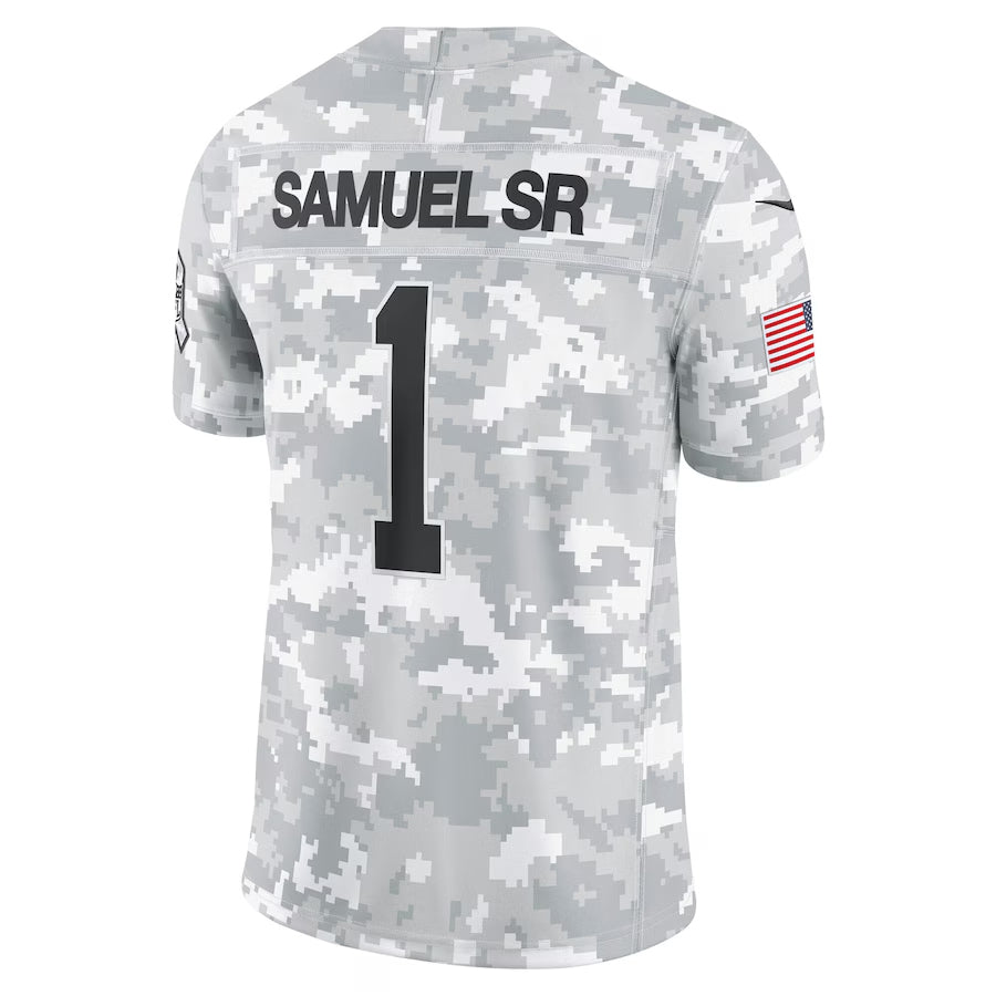 SF.49ers #1 Ricky Pearsall Player Arctic Camo Salute to Service Limited Football Jerseys
